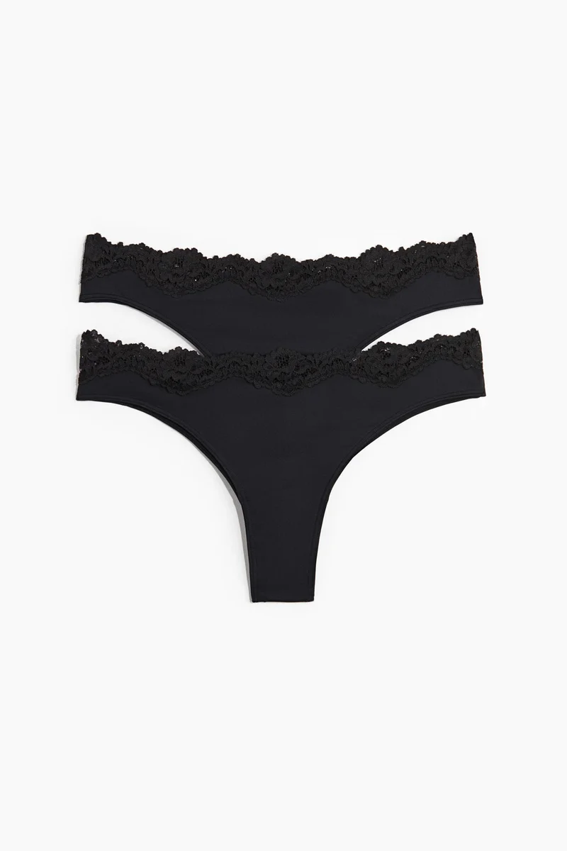 H&M 2-pack microfibre Brazilian briefs