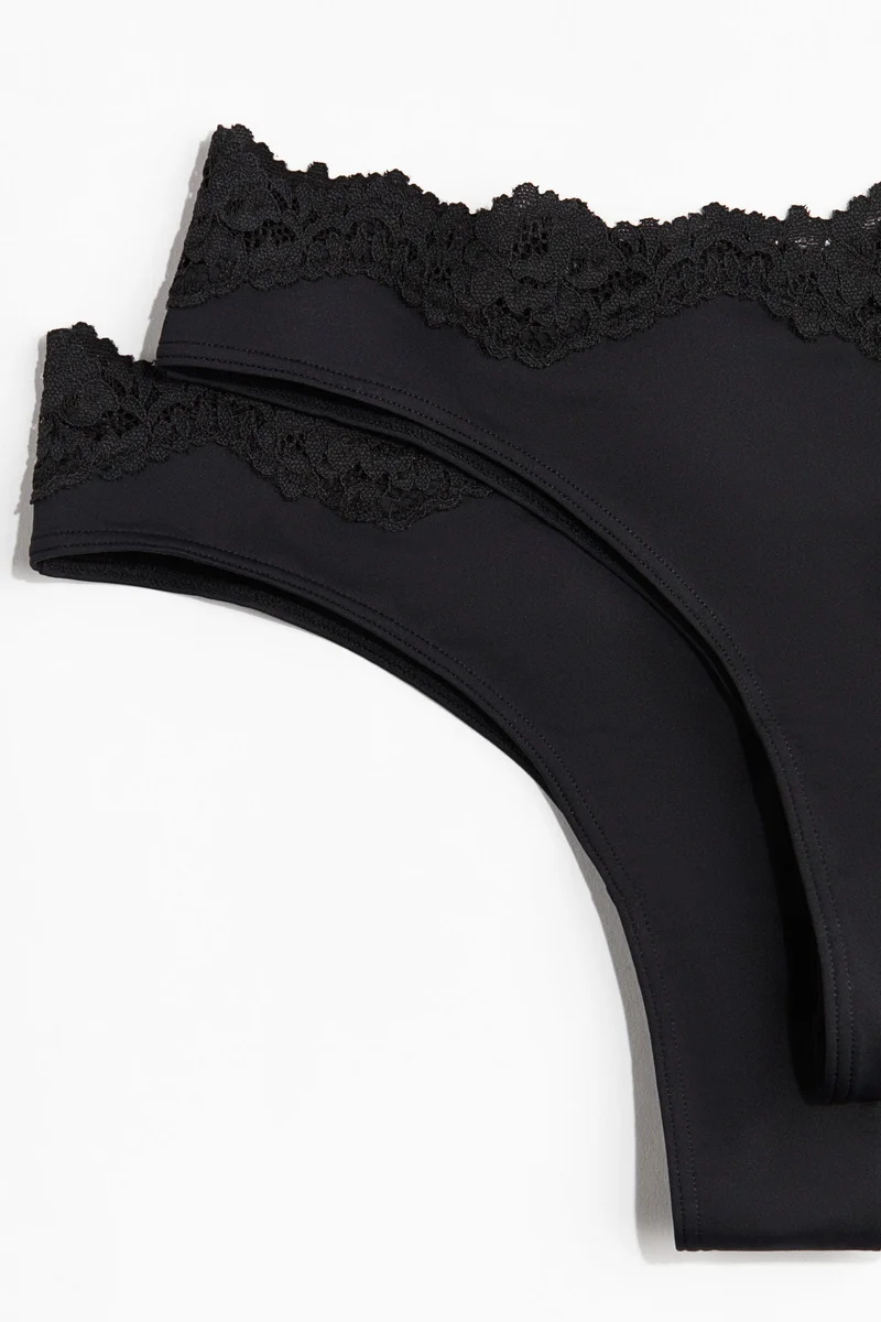 H&M 2-pack microfibre Brazilian briefs