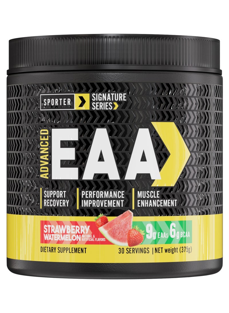 SPORTER Sporter EAA Advanced – 30 Servings | Essential Amino Acids & BCAAs | Strawberry Watermelon Flavor | Muscle Recovery & Hydration | Performance & Endurance Support  - Image 1