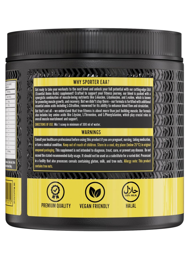 SPORTER Sporter EAA Advanced – 30 Servings | Essential Amino Acids & BCAAs | Strawberry Watermelon Flavor | Muscle Recovery & Hydration | Performance & Endurance Support  - Image 3
