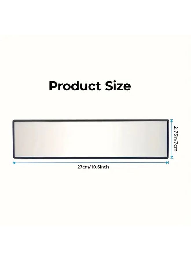 Retroview Curved Mirror 270mm Wide Angle Anti Fog Anti Glare Rearview Assistant - Image 2