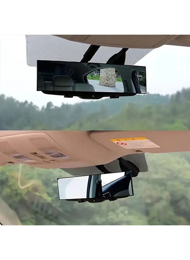 Retroview Curved Mirror 270mm Wide Angle Anti Fog Anti Glare Rearview Assistant - Image 3