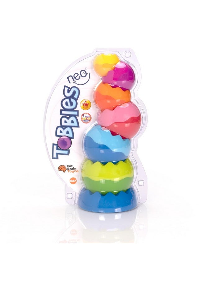 Fat Brain Toys Tobbles Neo, Creative Toddler Sensory and Learning Toys for Kids 6 Months and Up, For Early Development