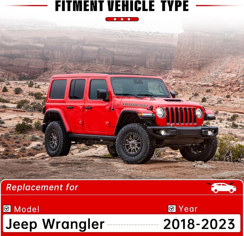 RAINTOK Windshield Wiper Blades Replacement Set for Jeep Wrangler JL (2018-2023) - 16" 16" 12" (Pack of 3) - Image 2