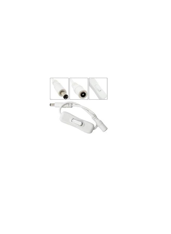 MySouq-Store قطعة واحدة 30 سم كابل USB مع مفتاح تشغيل/إيقاف، وصلة تمديد كابل بمفتاح تبديل لخط إمداد طاقة التيار المستمر، متين (اللون عشوائي) - Image 2
