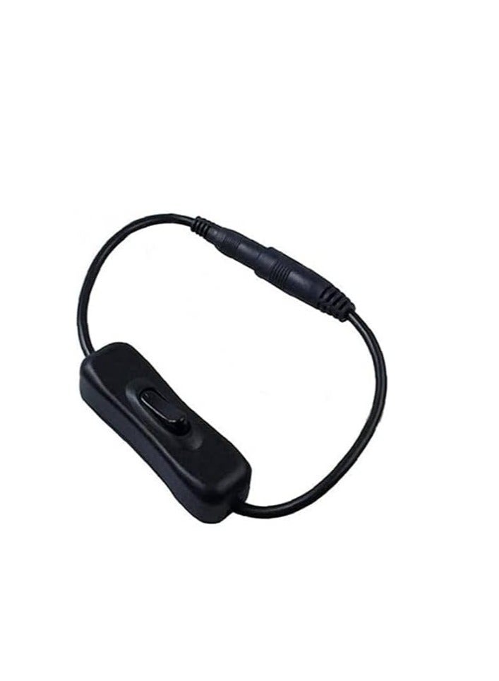MySouq-Store قطعة واحدة 30 سم كابل USB مع مفتاح تشغيل/إيقاف، وصلة تمديد كابل بمفتاح تبديل لخط إمداد طاقة التيار المستمر، متين (اللون عشوائي) - Image 1