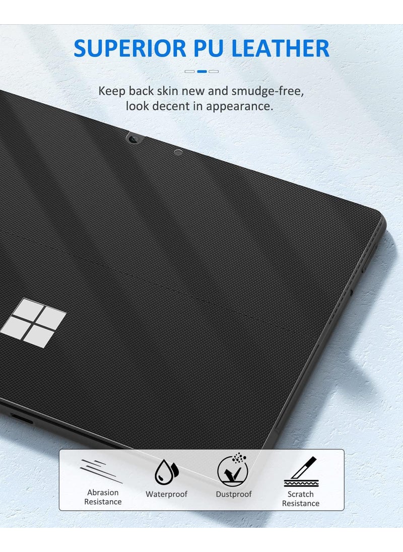 MoKo MoKo Tablet Back Skin Stick Decal for Microsoft Surface Pro 11 Surface Pro 10  Pro 9  Pro 8 13Inch Tablet PU Leather Protective Decal Body Skin Cover for Surface Pro 1110 Black  - Image 3