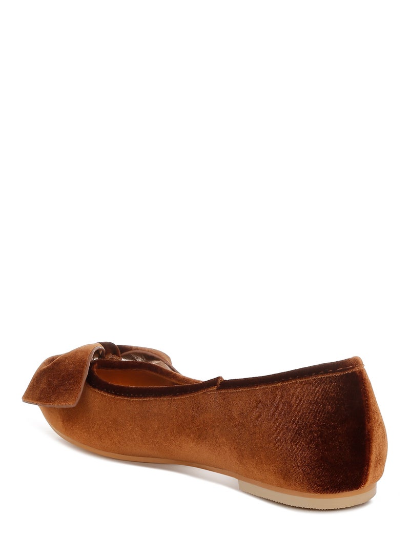 لندن راج راقصة باليه من المخمل باللون البرونزي - Image 3