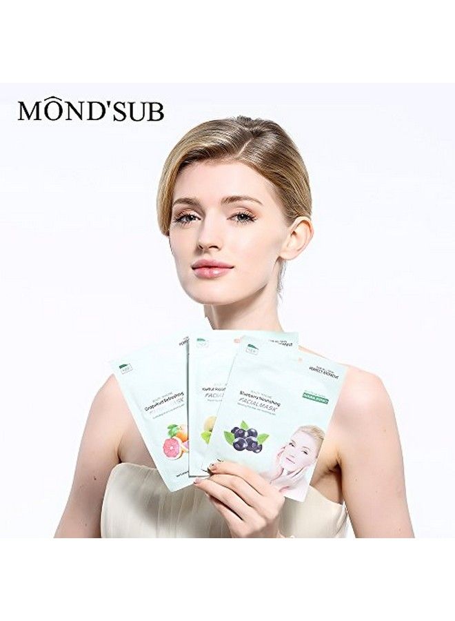 Mond'sub Kiwi Fruit Beauty Skin Care Face Sheet Facial Mask With Natural Extract Repairing And Moisturizing 25Gm Each For Women And Men (Pack Of 5) - Image 5