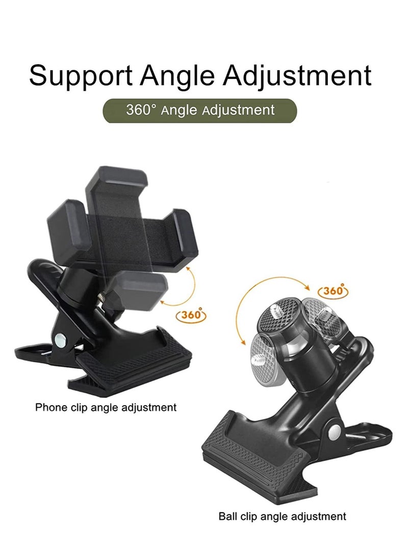 Excefore Universal Rowing Machine Phone Holder, Rower Metal Adjustable Cell Mount for Concept 2 Machine, Skierg, Bikeerg, and More, Fits Phones Up to 8-Inch - Image 5
