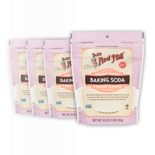 Bob's Red Mill Baking Soda, 16oz (Pack of 4) - Non GMO, Vegan, Paleo Friendly, Kosher - Image 1