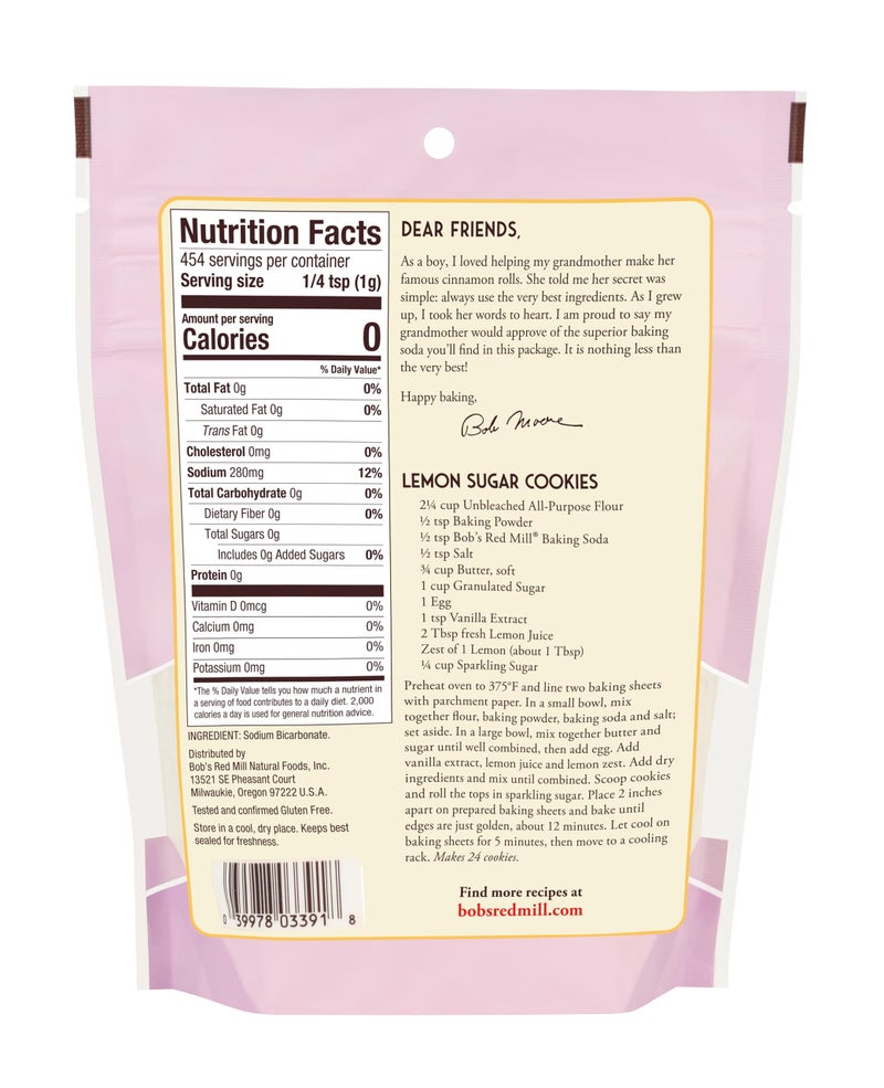 Bob's Red Mill Baking Soda, 16oz (Pack of 4) - Non GMO, Vegan, Paleo Friendly, Kosher - Image 3