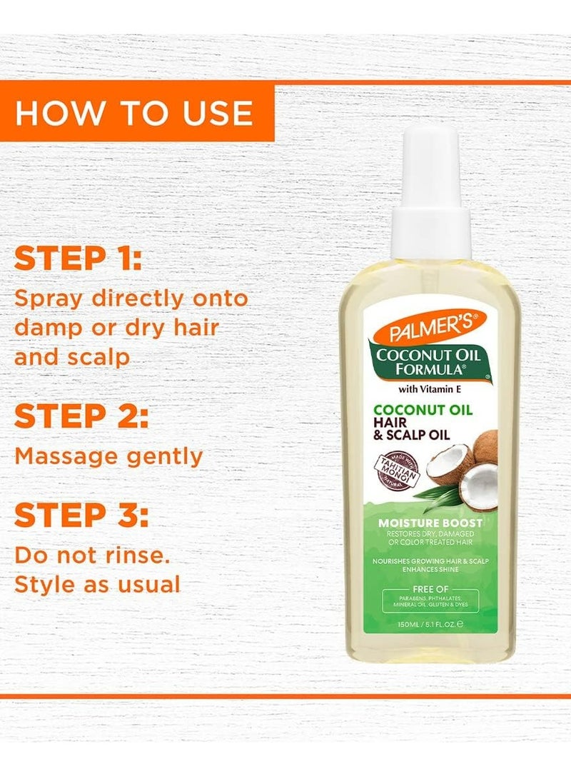 PALMER'S Coconut Oil Moisture Boost Hair and Scalp Oil 150 ML - Image 3