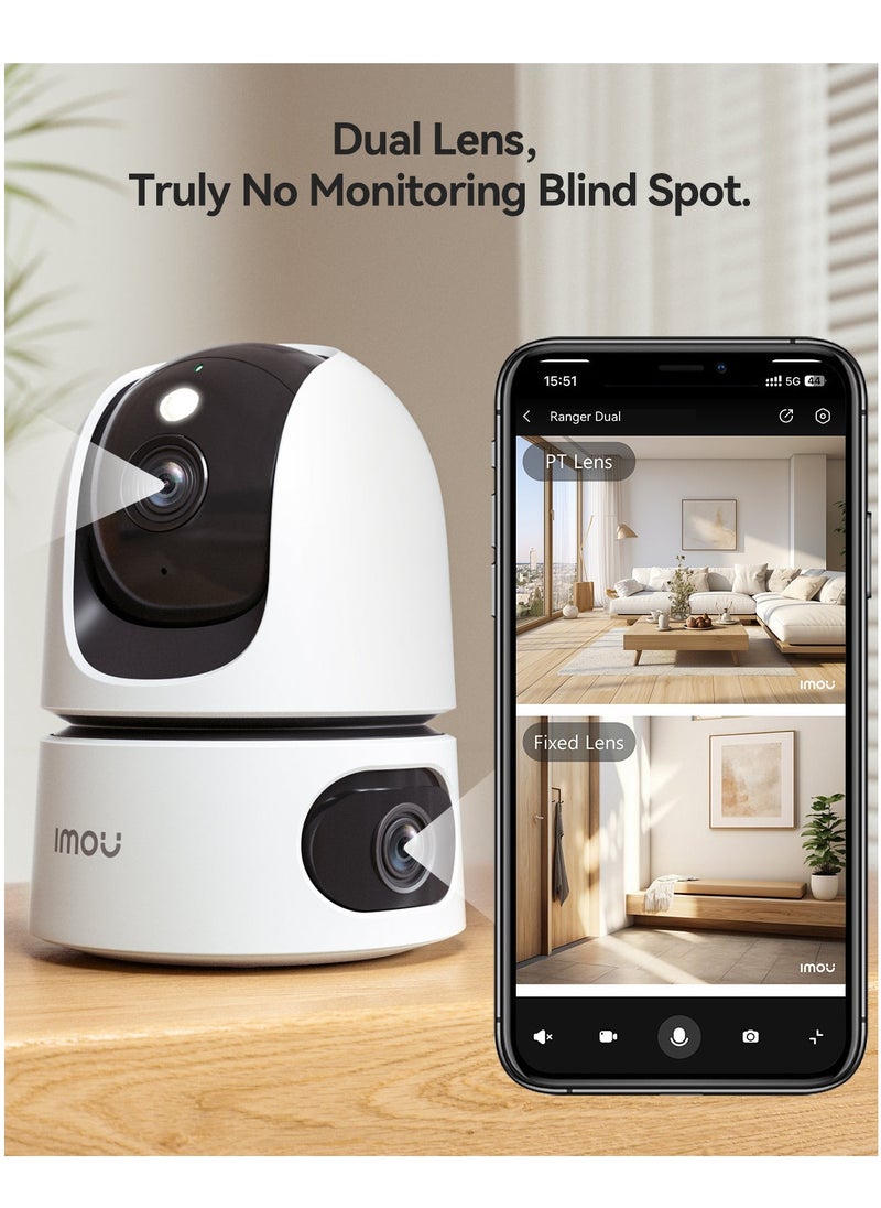 Imou Ranger Dual Indoor Security Camera,Two lens resolution total 6MP, AI Human & Pet Detection，Smart Tracking, Smart Color Night Vision,Privacy Mode, Active Deterrence with 2-Way Talk,Ranger Dual 6MP - pzsku/ZD8021EF2BFDA9C850217Z/45/_/1729252682/db82c364-9901-4b07-8419-a09854a638a5