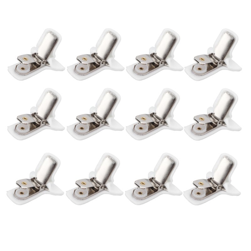 Padded Comforter Clips 12-Pack Easy to Use Blanket Fasteners - Lightweight & Stable Bedding Clips for Home Bedroom Beauty Bed Use - Image 1