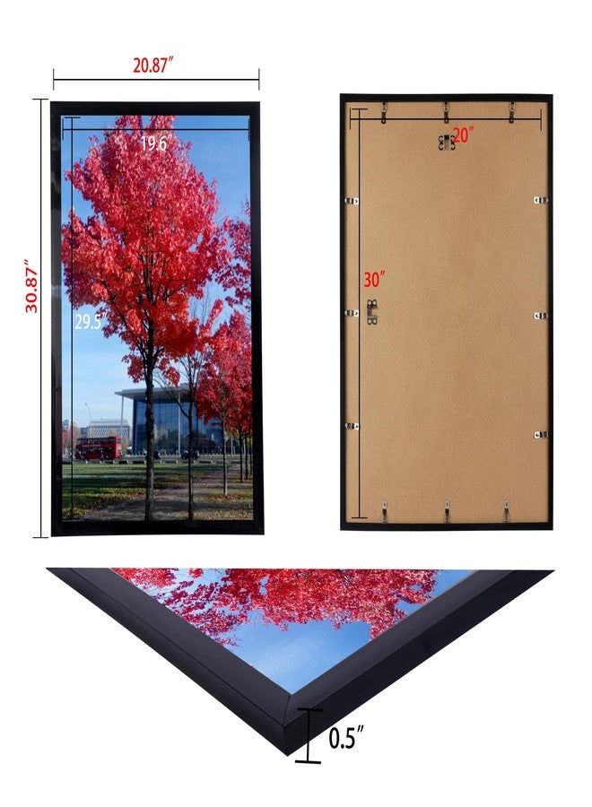 Medog 20x30 Poster Frame Black, Display Pictures 20x30 Picture Frame, Studio Gallery Frame, Wall Schools Colleges Sign Frame, 2 Pack - Image 2