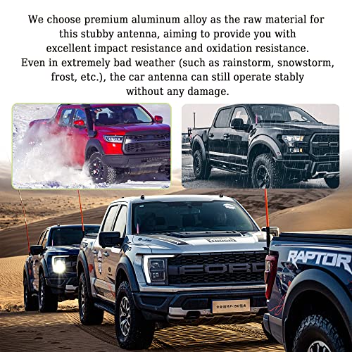 Turcee Car Bullet Antenna,Truck Exterior Decoration Accessories Car Vehicle Replacement Antenna Conpatible with Ford F150 RAM 1500 GMC Heavy Duty Pickup Trucks Accessories(New Upgrade Pink-U.S. Flag)… - Image 3