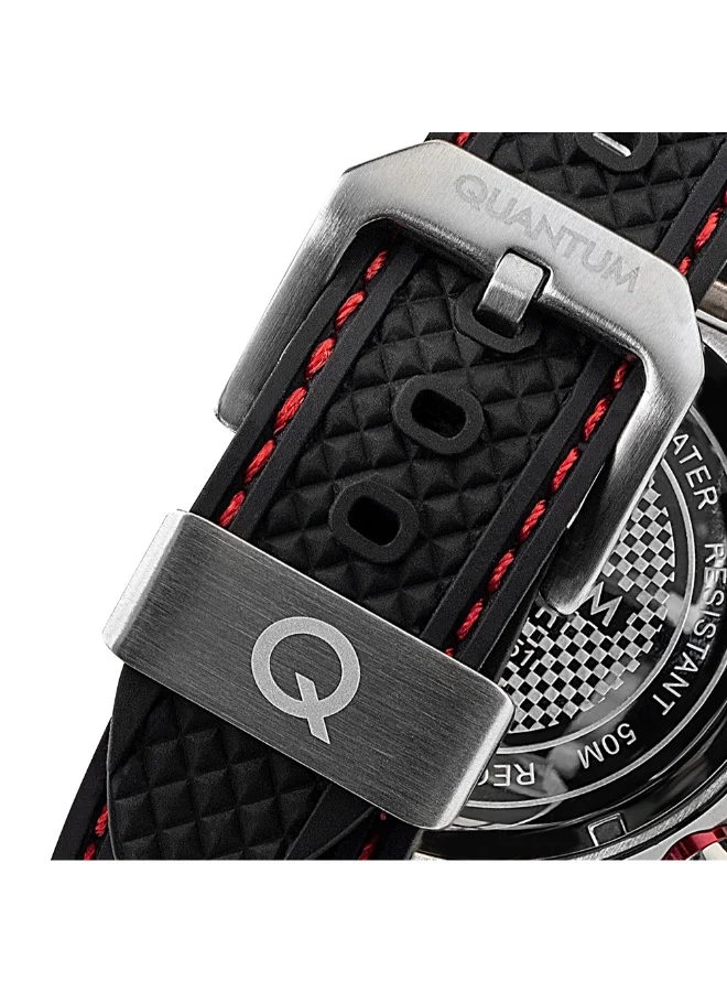 Quantum Men's Silicone Chronograph Watch HNG956.351 - 46 mm