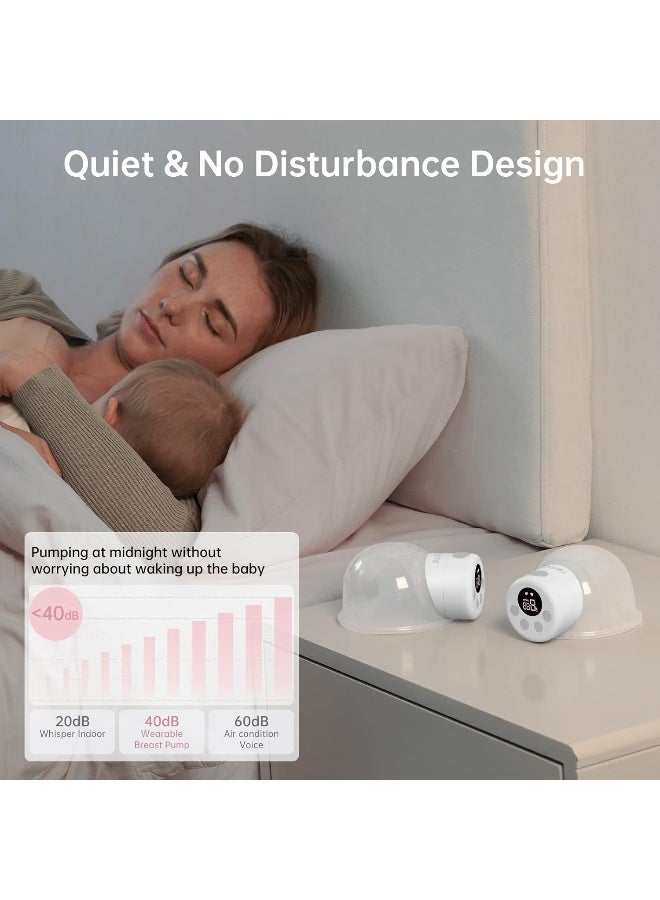 TSRETE Breast Pump, Double Wearable Breast Pump, Electric Hands Free Breast Pumps - Image 4