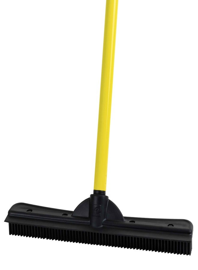 FURemover Original Pet Hair Rubber Broom with Squeegee, with 58" Telescopic Handle for Carpet, Tile and Hardwood - Image 1