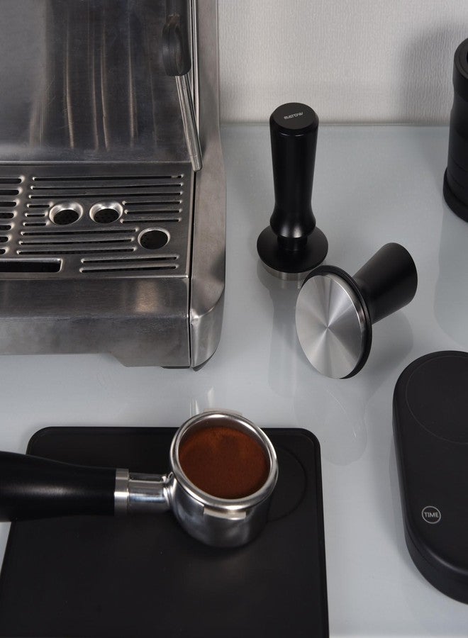 MATOW 53.3mm Espresso Hand Tamper, MATOW Calibrated Spring Loaded Coffee Tamper with Stainless Steel Flat Base, 30lbs Espresso Tamper with Anodized Aluminum Handle Compatible with Breville 54mm Portafilter - Image 5