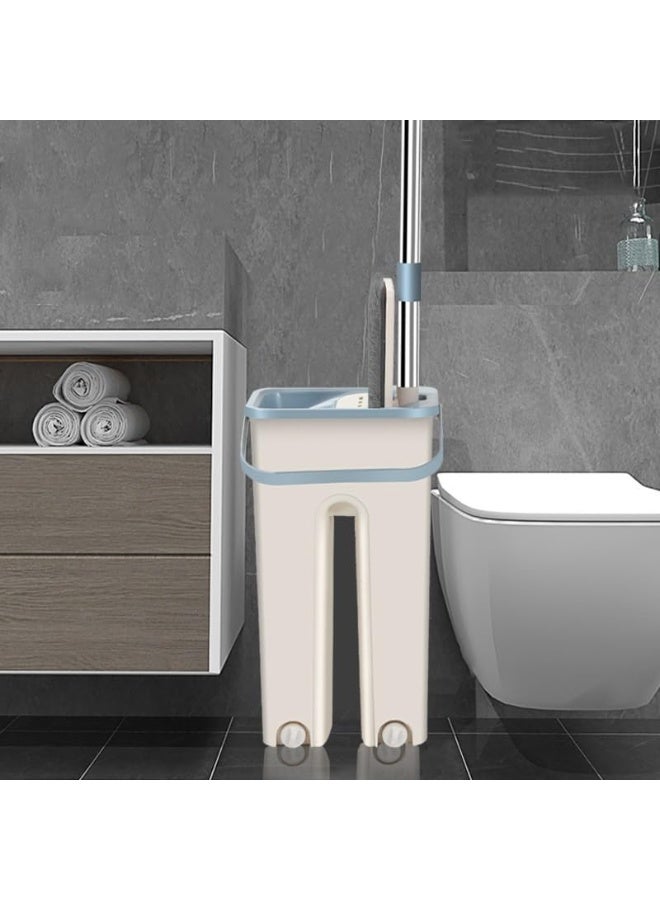 مجموعة ممسحة الأرضيات الدوارة Cyclone Quick Clean، رأس دوار مرن 360 درجة، مناسبة للاستخدام الرطب والجاف، تنظيف عميق دون إتلاف الأرضيات، تتضمن دلو ومكشطة تنظيف. - Image 5