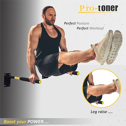 Protoner Wall Mountable Dips Bar for Dips and Leg Raise, for Home and Gym - Image 4