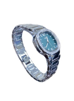 Fitron Fitron Ladies Silver Plating Watch with Green Dial and Stones  - Image 2