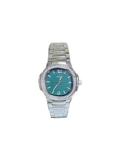 Fitron Fitron Ladies Silver Plating Watch with Green Dial and Stones  - Image 1