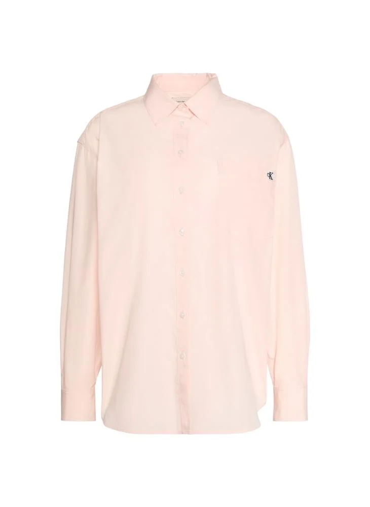Calvin Klein Jeans  Relaxed Monogram Poplin Shirt for Women | Best Price UAE