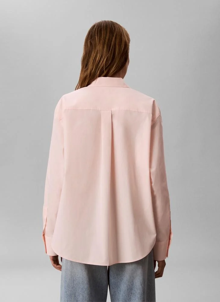 Calvin Klein Jeans Relaxed Monogram Poplin Shirt