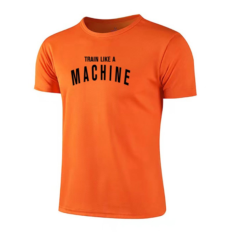 Fitness clothes short-sleeved men''s gym T-shirt Slim Fit sports running muscle training clothes basketball mesh quick-drying - Image 1