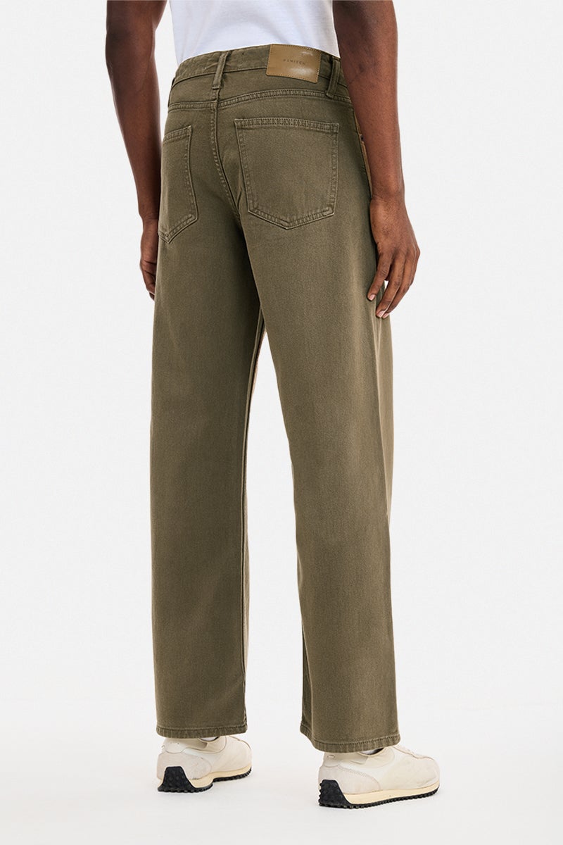 SNITCH Brown Solid Straight Fit Casual Jeans - Image 5