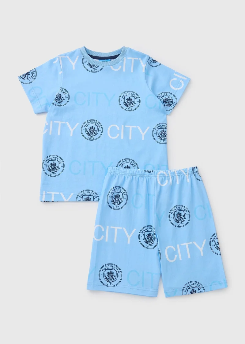 Matalan Manchester City Boys Blue Pyjama Set