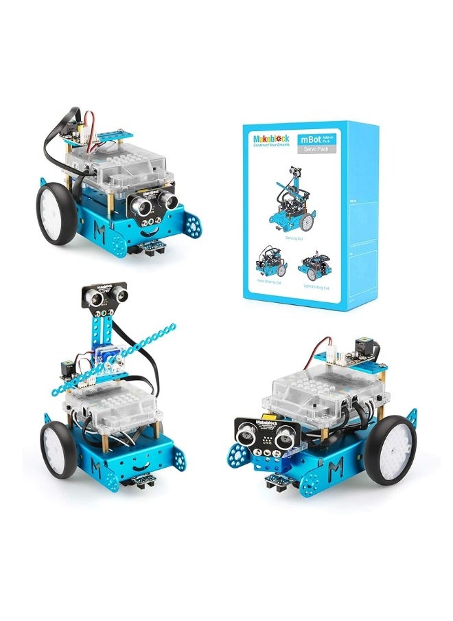 Makeblock - Makeblock Servo Pack Robot Add-on Pack Designed for mBot, 3-in-1 Robot Add-on Pack, 3+ Shapes - Image 1