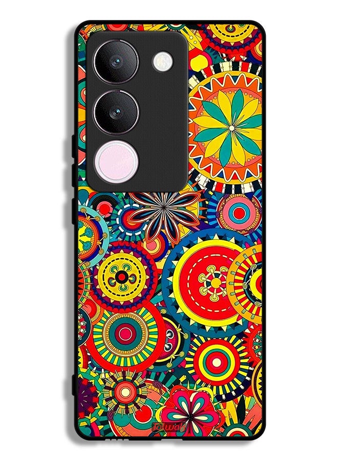 Tolwak vivo S17 Protective Case Cover Colorful Mandala Pattern - Image 1