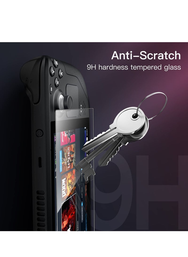 Screen Protector for Steam Deck 7-Inch 9H Tempered Glass Film Anti-Scratch HD Clear 2-Pack - Image 3