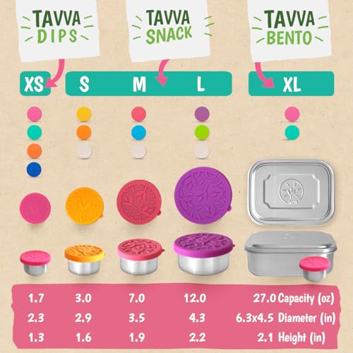 TAVVA 4 X 3oz Stainless Steel Containers with Lids - Leakproof w/Silicone Lids - BPA Free - Dishwasher & Freezer Safe - Portable & Reusable - Small Stainless Steel Snack Cups Dressing Containers - Image 4