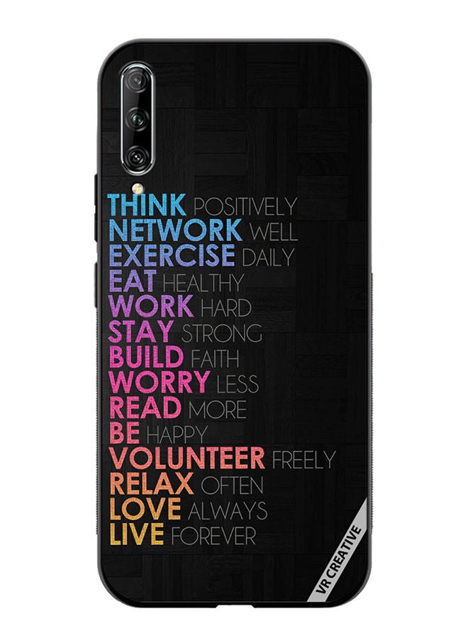 VR CREATIVE Protective Case Cover For Huawei Nova Y9S Think Positively Network Well Design Multicolour - Image 1