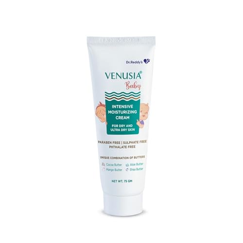 VENUSIA Dr. Reddy's Baby Intensive Moisturizing Cream | Safe, Hydrating and Gentle | Goodness of Shea, Aloe, Cocoa and Mango Butters | Soothes Baby Skin | 75g - Image 1