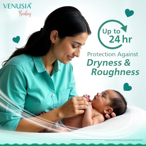 VENUSIA Dr. Reddy's Baby Intensive Moisturizing Cream | Safe, Hydrating and Gentle | Goodness of Shea, Aloe, Cocoa and Mango Butters | Soothes Baby Skin | 75g - Image 4