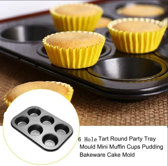 TrendyTrolley 4 Pc Cake Baking Combo Set Utensils Round Cake Tin Muffin Tray Pizza Pan Bread Mould Non Stick Carbon Steel Suitable for Micowave Oven - Image 3