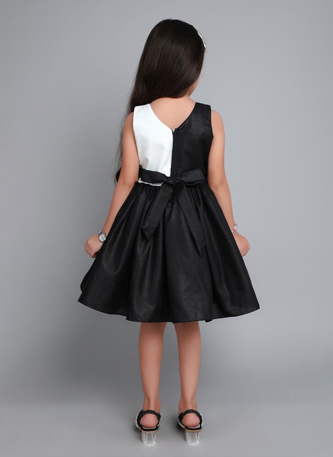 PinkChick فستان أسود مزين بألوان متباينة للفتيات - Image 5