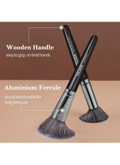MAANGE 25 Pcs Makeup Brushes Set - Face Eye Makeup Brushes with Gift Box - Professional All-round Makeup Tools - Black  - Image 4
