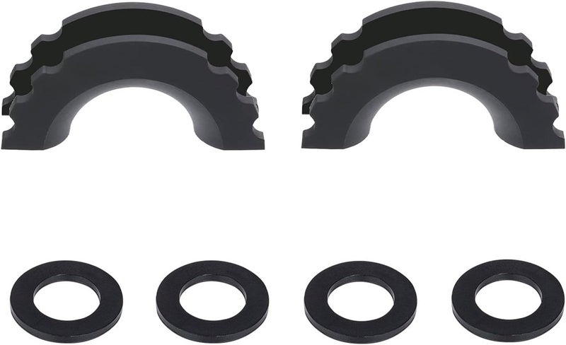 MuHize Black D-Ring Isolator Kit for 3/4" Shackles - 2 Heavy Duty Covers & 4 Washers Insulators, Anti-Rattle Design for Off-Road, Jeep, Truck Accessories - Image 1