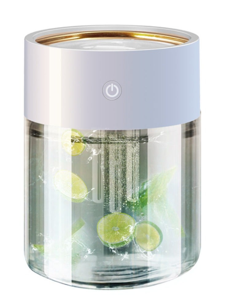 Household bedroom high fog humidifier USB office desktop silent portable car atomization air purifier - Image 1
