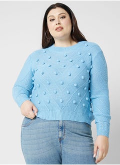 Pom Pom Detail Sweater - pzsku/ZD8036B04A16FC5DF3DDFZ/45/_/1707841184/e280b388-04d4-4390-a279-4a8d771e05e8