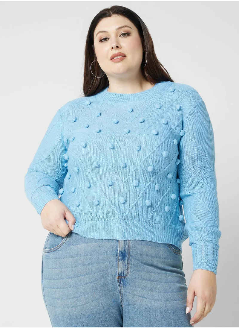 Ella Plus Pom Pom Detail Sweater