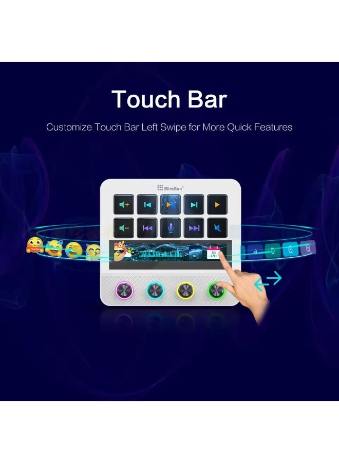 Mirabox N4 Pro Streamdeck 10-Key Mini Keypad Visual Macro Live Content MBOX Keyboards Creation Controller Multimedia Keypad Gift - Image 5
