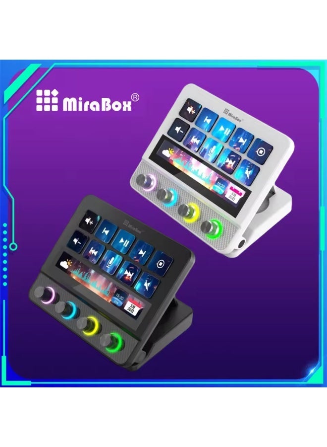 Mirabox N4 Pro Streamdeck 10-Key Mini Keypad Visual Macro Live Content MBOX Keyboards Creation Controller Multimedia Keypad Gift - Image 1